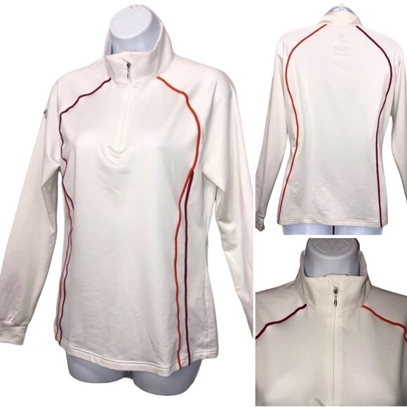 Descente Mid Layer 1/4 zip Long sleeve Activewear Pullover Jacket Sz. 8 - Picture 13 of 13